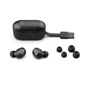 Ausinės JLab GO Air POP, Balaidės, Juodos Prekė - IEUEBGAIRPOPRBLK124