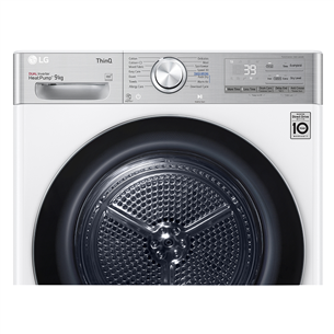 LG, 9 kg, depth 61.5 cm - Clothes Dryer Item - RH90V9AV2QR