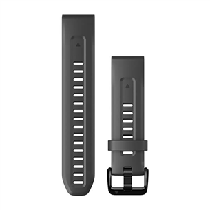 Garmin fenix, 20mm, QuickFit, graphite silicone - Replacement band Item - 010-13102-01 010-13102-01