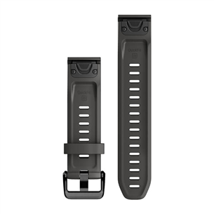 Garmin fenix, 20mm, QuickFit, graphite silicone - Replacement band Item - 010-13102-01