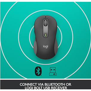 Logitech Signature M650 L, silent, black - Wireless Optical Mouse Item - 910-006236