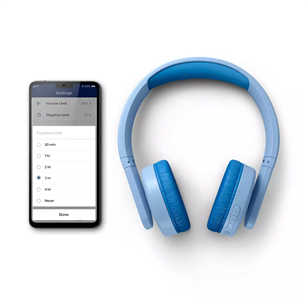 Vaikiškos ausinės Philips Prekė - TAK4206BL/00, Belaidės, Mėlynos