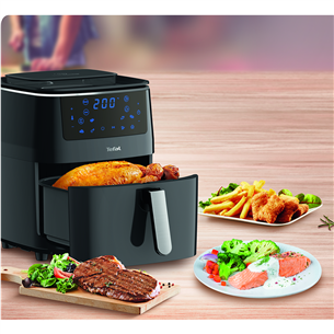 Tefal Easy Fry & Steam, 1700 W, black - 3in1 Air Fryer Item - FW2018