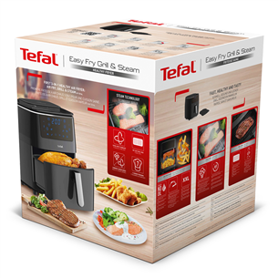 Tefal Easy Fry & Steam, 1700 W, black - 3in1 Air Fryer Item - FW2018