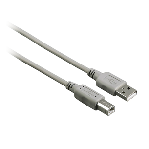 Laidas Hama USB-A -- USB-B, 3 m, Gray Prekė - 00200901 00200901