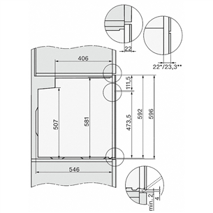 Miele, 76 L, black - Built-in Oven Item - H7464BPOBSW