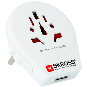 Travel adapter World to Europe USB SKROSS Item - 7640166323204 7640166323204