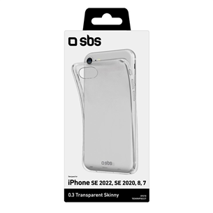 SBS Skinny Cover, iPhone SE 2022/2020, прохрачный - Силиконовый чехол Товар - TESKINIPSE22T