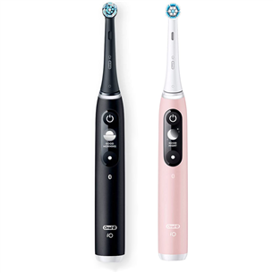 Elektrinis dantų šepetėlis Braun Oral-B iO6 Duo, 2 vnt, Black/Pink Prekė - IO6DUOPB