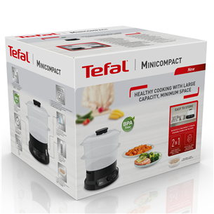 Tefal Minicompact, 800 Вт, черный - Пароварка Товар - VC139810
