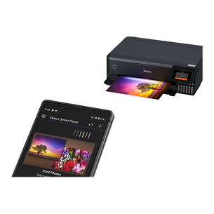 Epson EcoTank L8180, A3+, WiFi, LAN, SD, black - Multifunctional Color Inkjet Printer Item - C11CJ21402