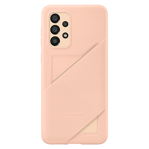 Samsung Galaxy A33, с карманом для карты, персиковый - Чехол EF-OA336TPEGWW