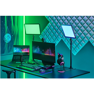 Studijinis LED šviestuvas Razer Key Light Chroma, juodas Prekė - RZ19-04120100-R3M1