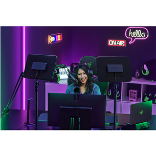 Studijinis LED šviestuvas Razer Key Light Chroma, juodas Prekė - RZ19-04120100-R3M1