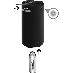 Thermacell Halo Mini, black - Portable Mosquito Repeller Item - THERMACELLMRPSL