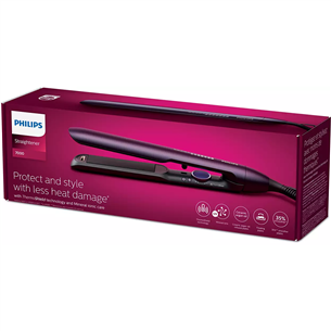 Philips 7000 Series, 120-230°C, фиолетовый - Щипцы для выпрямления волос Товар - BHS752/00