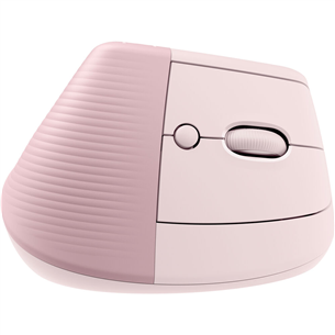 Logitech Lift Vertical Ergonomic Mouse, silent, pink - Wireless Optical Mouse Item - 910-006478