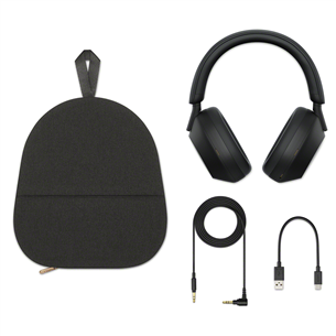 Sony WH-1000XM5, juodos - Belaidės ausinės Prekė - WH1000XM5B.CE7