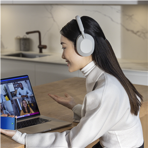 Sony WH-1000XM5, бежевый - Полноразмерные беспроводные наушники Товар - WH1000XM5S.CE7