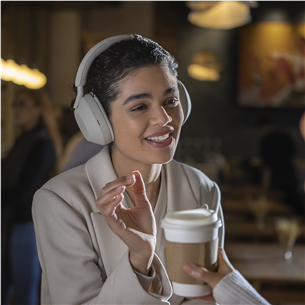 Sony WH-1000XM5, бежевый - Полноразмерные беспроводные наушники Товар - WH1000XM5S.CE7