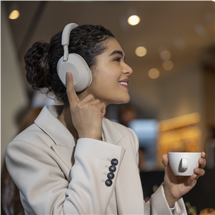 Sony WH-1000XM5, бежевый - Полноразмерные беспроводные наушники Товар - WH1000XM5S.CE7