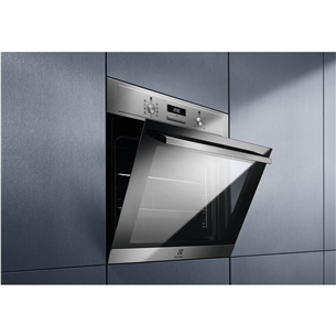 Electrolux, push buttons, 65 L, inox - Built-in Oven Item - EOF3H40BX