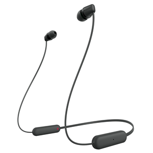 Belaidės ausinės Sony WI-C100, black Prekė - WIC100B.CE7 WIC100B.CE7