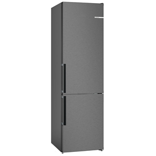 Bosch, NoFrost, 363 L, height 203 cm, black inox - Refrigerator Item - KGN39VXCT KGN39VXCT