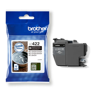 Rašalo kasetė Brother Prekė - LC422BK, juoda LC422BK