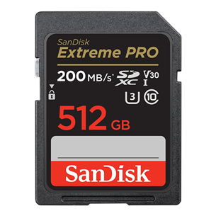 SanDisk Extreme Pro, UHS-I, SDXC, 512 ГБ, черный - Карта памяти Товар - SDSDXXD-512G-GN4IN SDSDXXD-512G-GN4IN