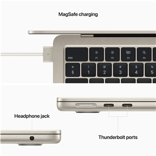 Apple MacBook Air 13" (2022), M2 8C/8C, 8 GB, 256 GB, RUS, starlight - Notebook Item - MLY13RU/A