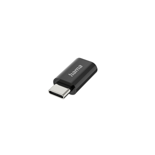 Hama micro USB, USB-C adapter, черный - Адаптер Товар - 00200310 00200310