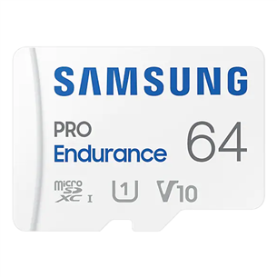 Samsung  Micro SDHC Endurance PRO + SD-адаптер, 64 ГБ,  белый - Карта памяти Товар - MB-MJ64KA/EU MB-MJ64KA/EU