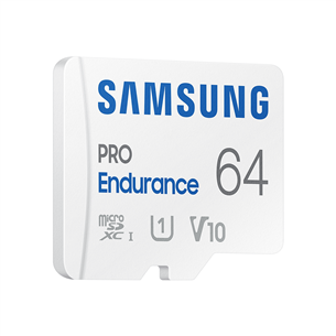 Samsung  Micro SDHC Endurance PRO + SD-адаптер, 64 ГБ,  белый - Карта памяти Товар - MB-MJ64KA/EU