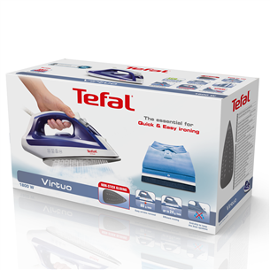 Tefal Virtuo, 1800 Вт, синий/белый - Паровой утюг Товар - FV1711