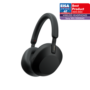 Sony WH-1000XM5, juodos - Belaidės ausinės Prekė - WH1000XM5B.CE7