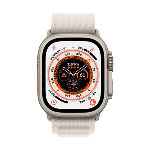 Apple Watch 49 мм, Alpine Loop, маленький, бежевый - Сменный ремешок Товар - MQE53ZM/A