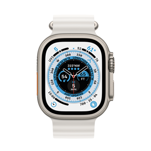 Apple Watch 49mm, Ocean Band Extension, white - Replacement band extension Item - MQEA3ZM/A