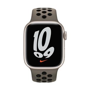 Apple Watch 41 мм, Nike Sport Band, серо-коричневый - Сменный ремешок Товар - MPGT3ZM/A