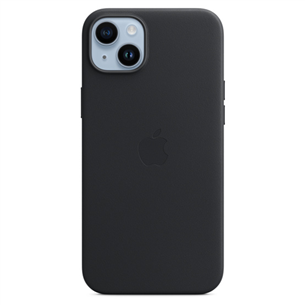 Dėklas Apple iPhone 14 Plus Leather Case with MagSafe, midnight Prekė - MPP93ZM/A MPP93ZM/A