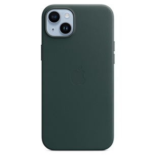 Apple iPhone 14 Plus Leather Case with MagSafe, темно-зеленый - Кожаный чехол Товар - MPPA3ZM/A MPPA3ZM/A