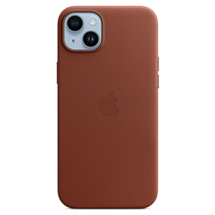 Dėklas Apple iPhone 14 Plus Leather Case with MagSafe, umber Prekė - MPPD3ZM/A MPPD3ZM/A