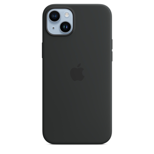 Apple iPhone 14 Plus Silicone Case with MagSafe, midnight - Case Item - MPT33ZM/A MPT33ZM/A