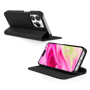 Dėklas LAUT PRESTIGE FOLIO, iPhone 14 Pro, black Prekė - L-IP22B-PRE-BK