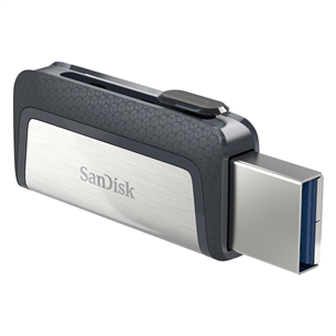 SanDisk Ultra Dual, USB-A, USB-C, 256 GB - USB memory stick Item - SDDDC2-256G-G46