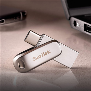 SanDisk Ultra Dual Drive Luxe, USB-A, USB-C, 512 GB - USB memory stick Item - SDDDC4-512G-G46