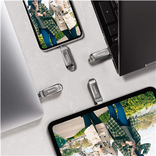 SanDisk Ultra Dual Drive Luxe, USB-A, USB-C, 512 GB - USB memory stick Item - SDDDC4-512G-G46