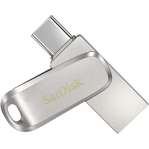 USB atmintinė SanDisk Ultra Dual Drive Luxe, USB-A, USB-C, 1 TB Prekė - SDDDC4-1T00-G46 SDDDC4-1T00-G46