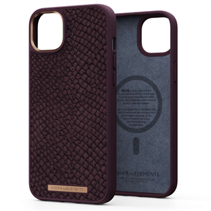 Dėklas Njord byElements Salmon MagSafe iPhone 14 Plus, Odinis, Rust Prekė - NA42SL03 NA42SL03