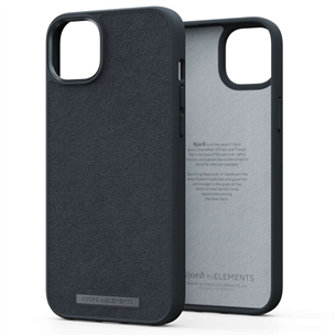 Dėklas Njord byElements Suede Comfort+ iPhone 14 Plus, Juodas Prekė - NA42CM00 NA42CM00